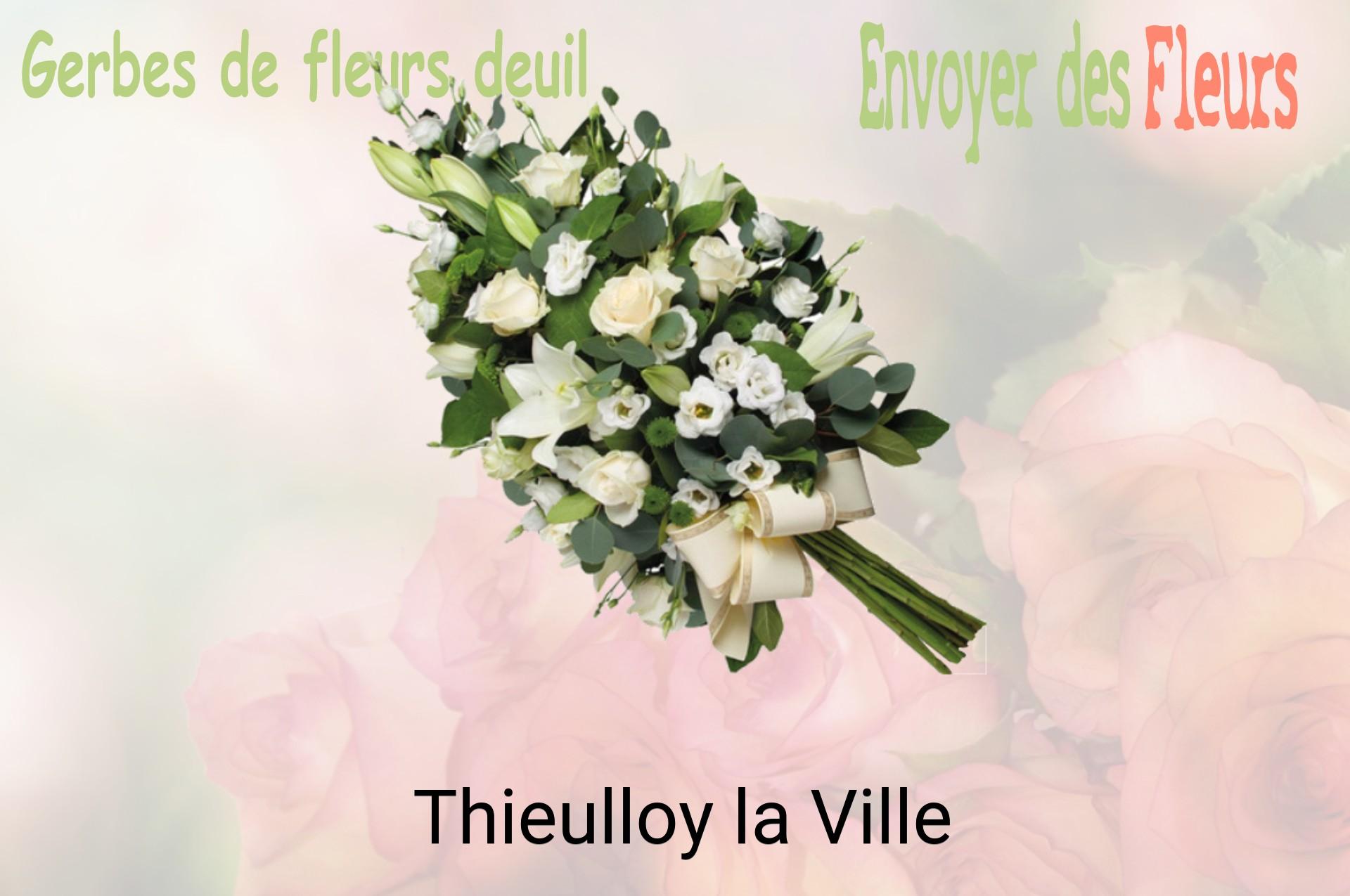 Gerbe de fleurs de deuil livrée à Thieulloy-la-Ville